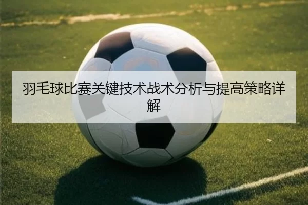 羽毛球比赛关键技术战术分析与提高策略详解